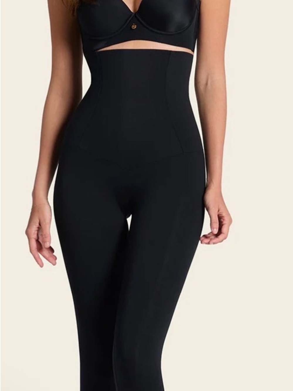 High-Waist Black Shaping Leggings